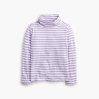Girls' long-sleeve striped turtleneck