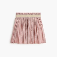 Girls' pleated shimmer skirt