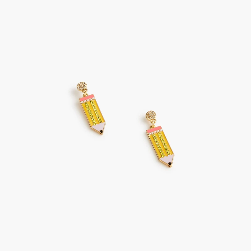 Pencil stud earrings