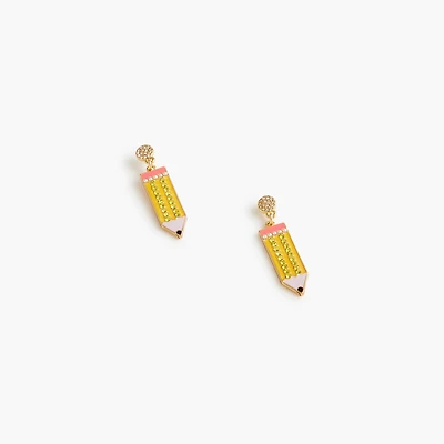 Pencil stud earrings