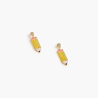 Pencil stud earrings