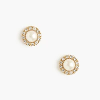 Pearl-effect stud earrings