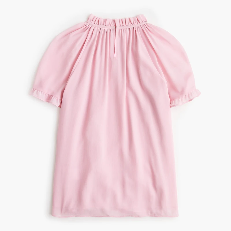 Short-sleeve ruffle top