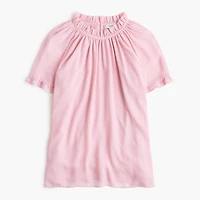Short-sleeve ruffle top