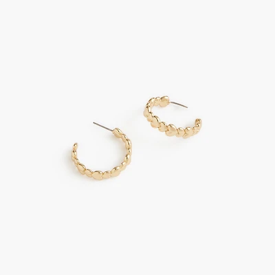Heart hoop earrings