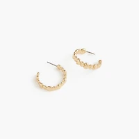 Heart hoop earrings