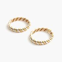 Twisted mixed-metal bracelets set-of-two