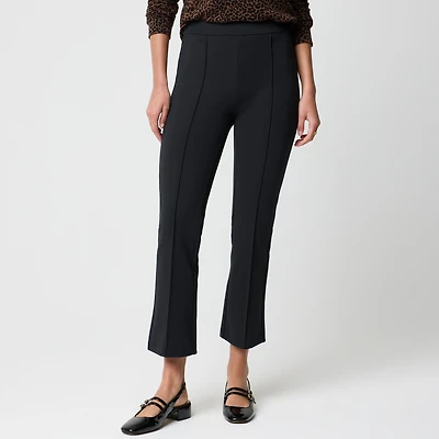 Ponte cropped pull-on pant