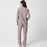 Plaid flannel pajama set