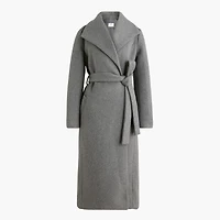 Belted wrap coat