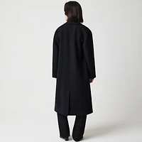 Wool-blend patch-pocket topcoat