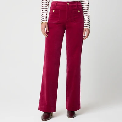 Corduroy Lizzie patch-pocket pant