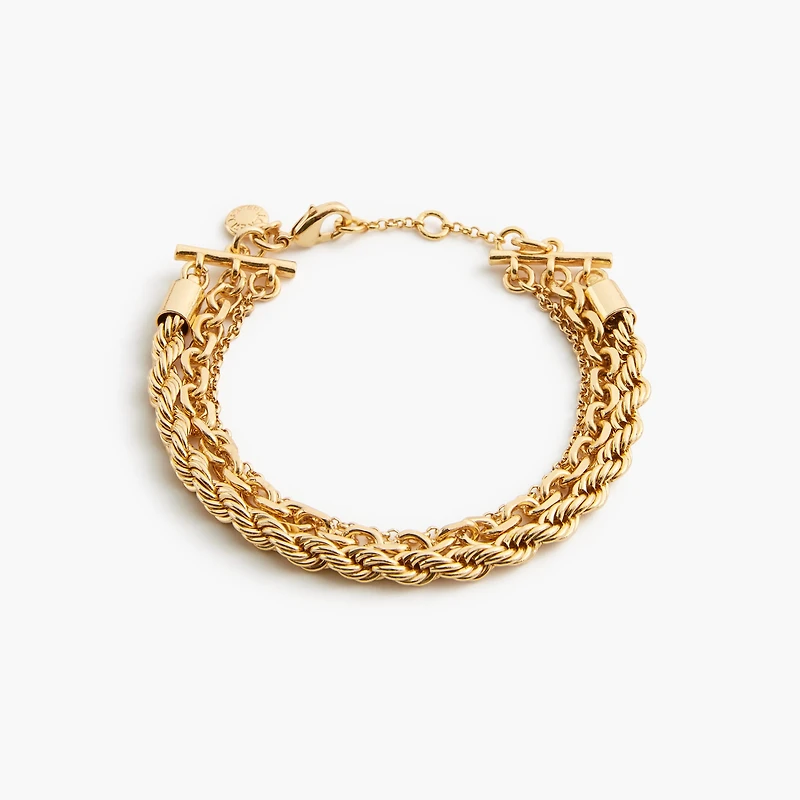 Multichain layered bracelet