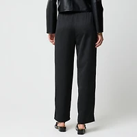 Shiny crinkled pull-on pant
