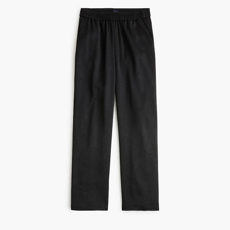 Shiny crinkled pull-on pant