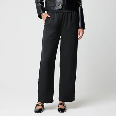 Shiny crinkled pull-on pant