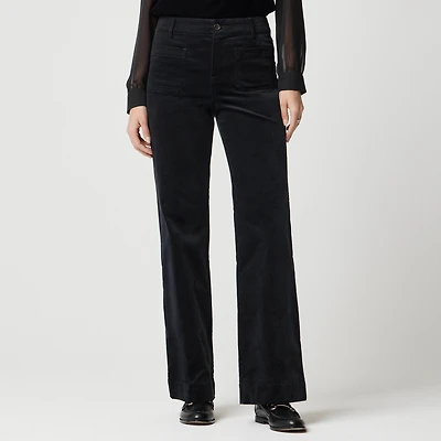 Velvet Lizzie patch-pocket pant