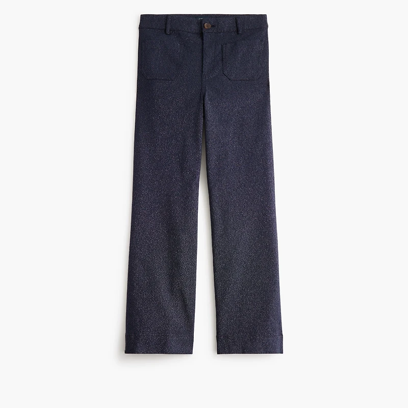 Sparkle-twill Lizzie patch-pocket pant