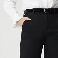 High-rise black trouser jean all-day stretch