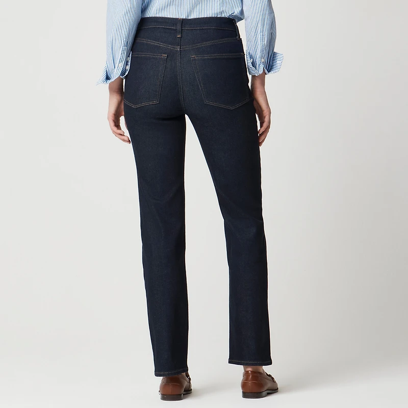 High-rise stovepipe jean in signature stretch