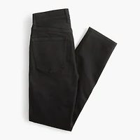 High-rise stovepipe black jean signature stretch+