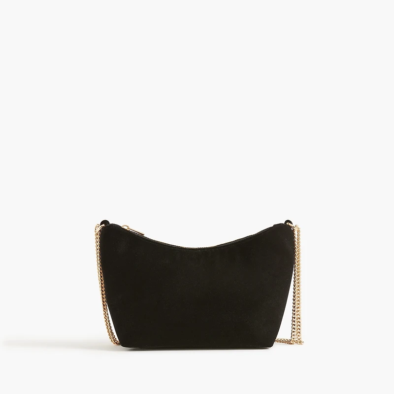Mini velvet chain handbag