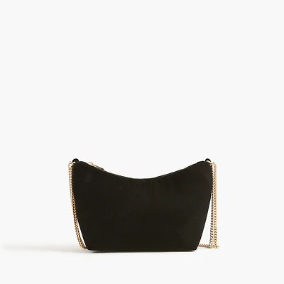 Mini velvet chain handbag
