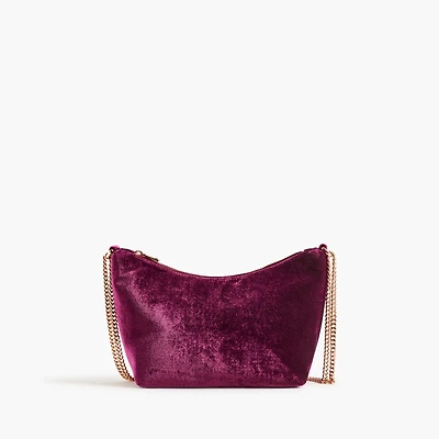 Mini velvet chain handbag