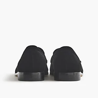 Velvet tassel low-heeled loafers