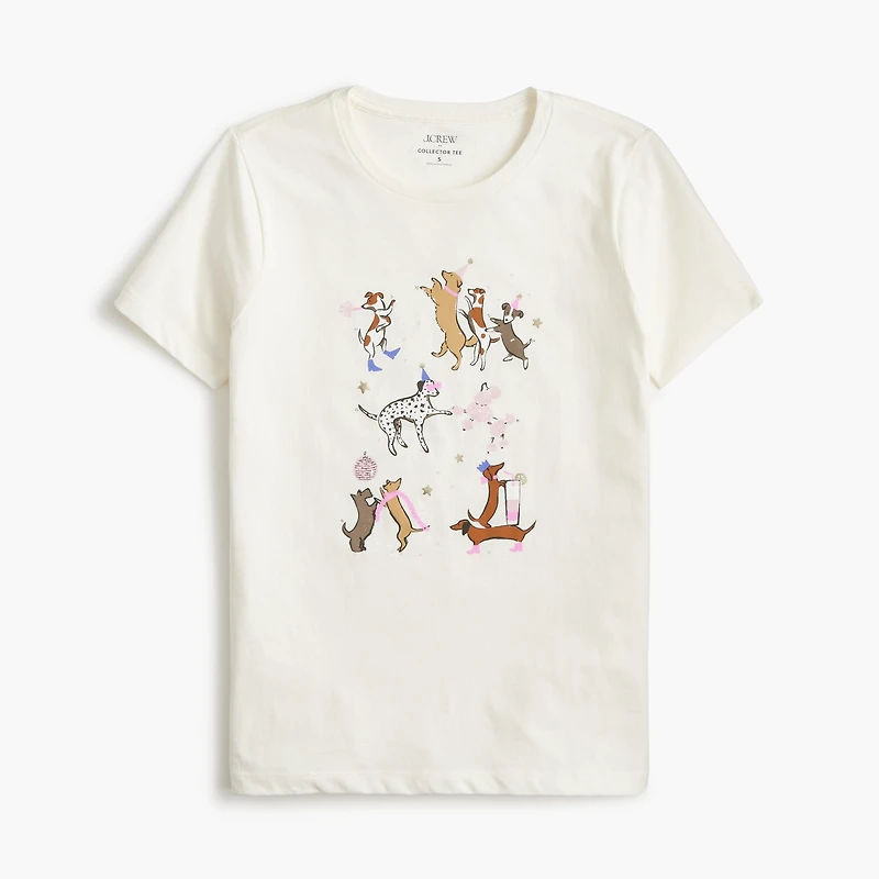 Party dogs graphic tee