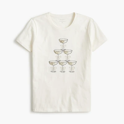 Champagne tower graphic tee