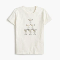 Champagne tower graphic tee