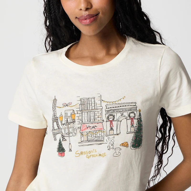 Holiday Paris graphic tee