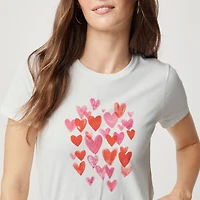 Hearts graphic tee