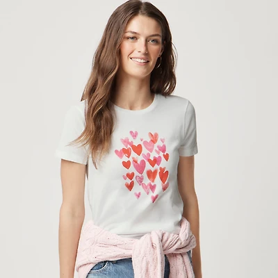 Hearts graphic tee