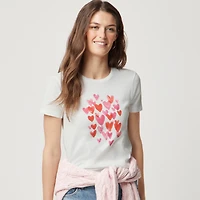 Hearts graphic tee