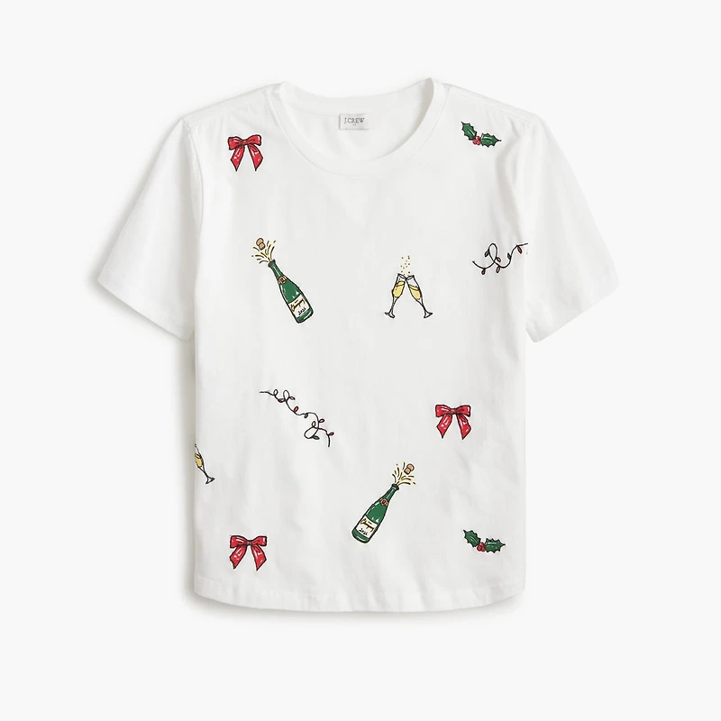 Embroidered party tee