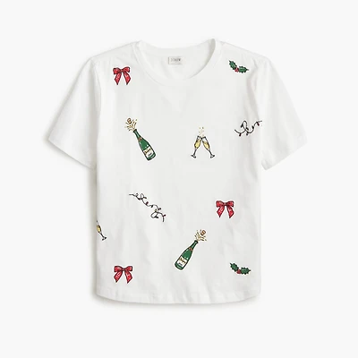 Embroidered party tee