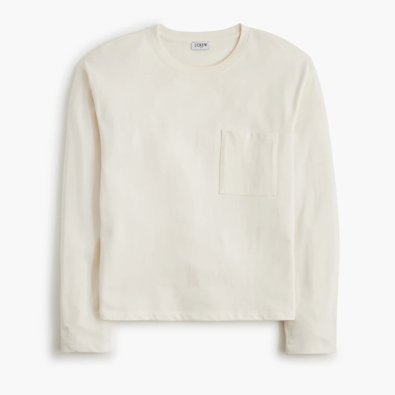 Long-sleeve pocket tee