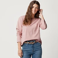 Long-sleeve pocket tee