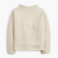 Fleece mockneck sweatshirt