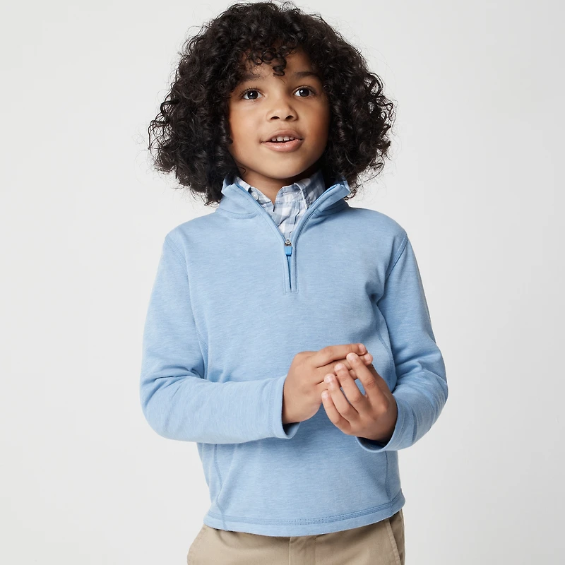 Boys' fleece-lined quarter-zip