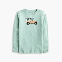 Boys' long-sleeve frozen truck graphic tee