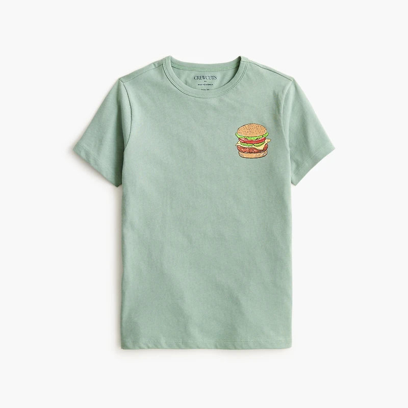 Boys' burger graphic tee