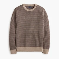 Houndstooth crewneck sweater