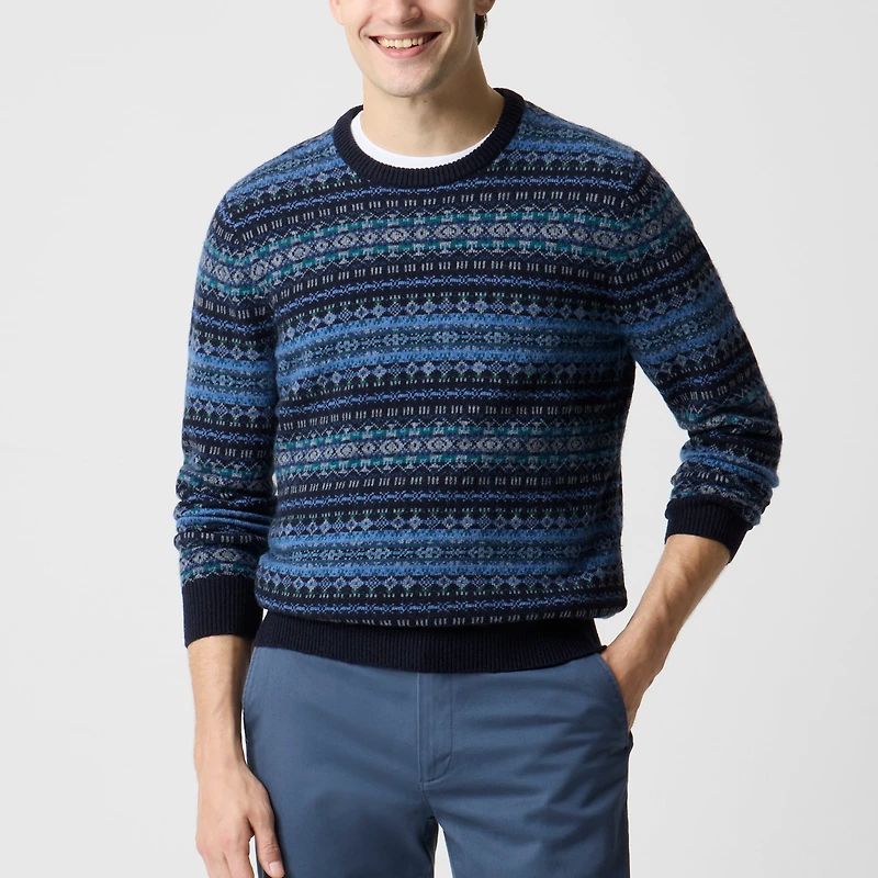 Fair Isle sweater supersoft lambswool blend