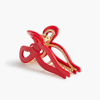 Plastic bow claw clip