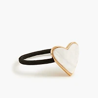 Heart hair tie