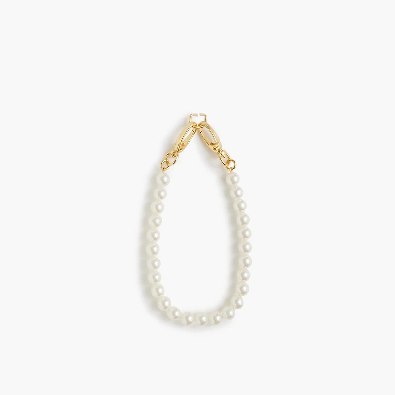 Pearl-strand phone wristlet