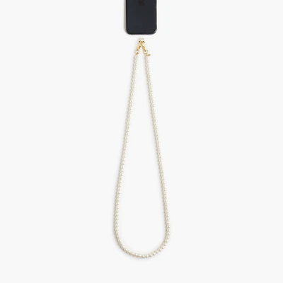 Long pearl phone strap